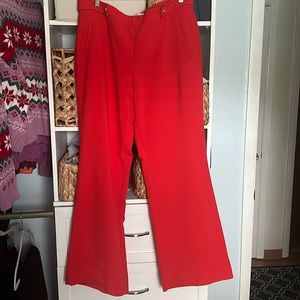 Loft Ann Taylor kate pants in red color